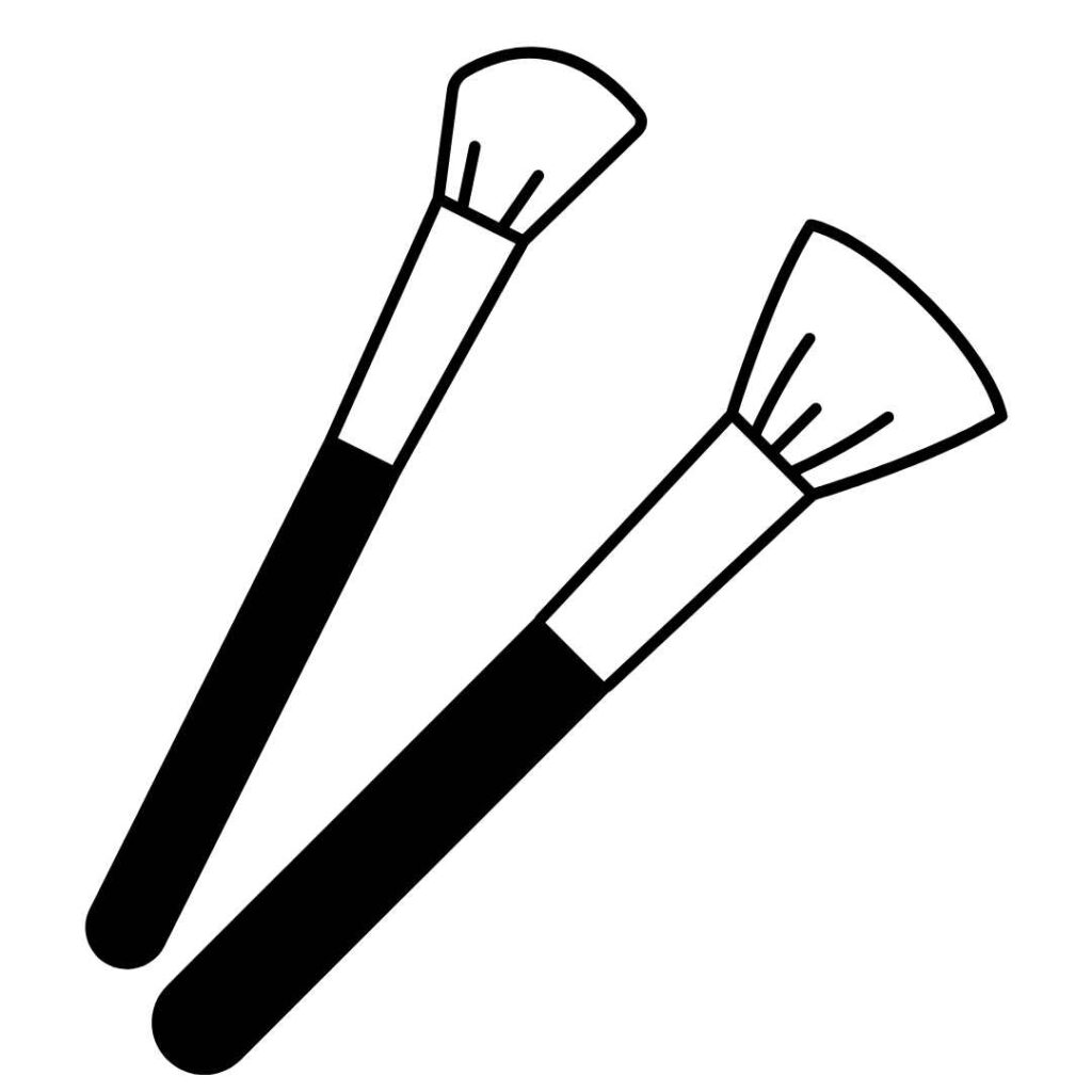 prosty rysunek pędzla do twarzy Zakład Pogrzebowy Czech Mirosław oferuje usługi związane z ubieraniem i kosmetyką pośmiertną 