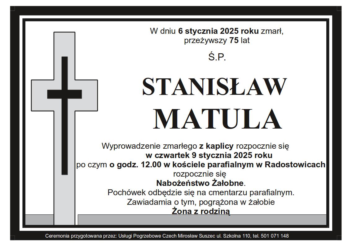Klepsydra Radostowice Stanisław Matula