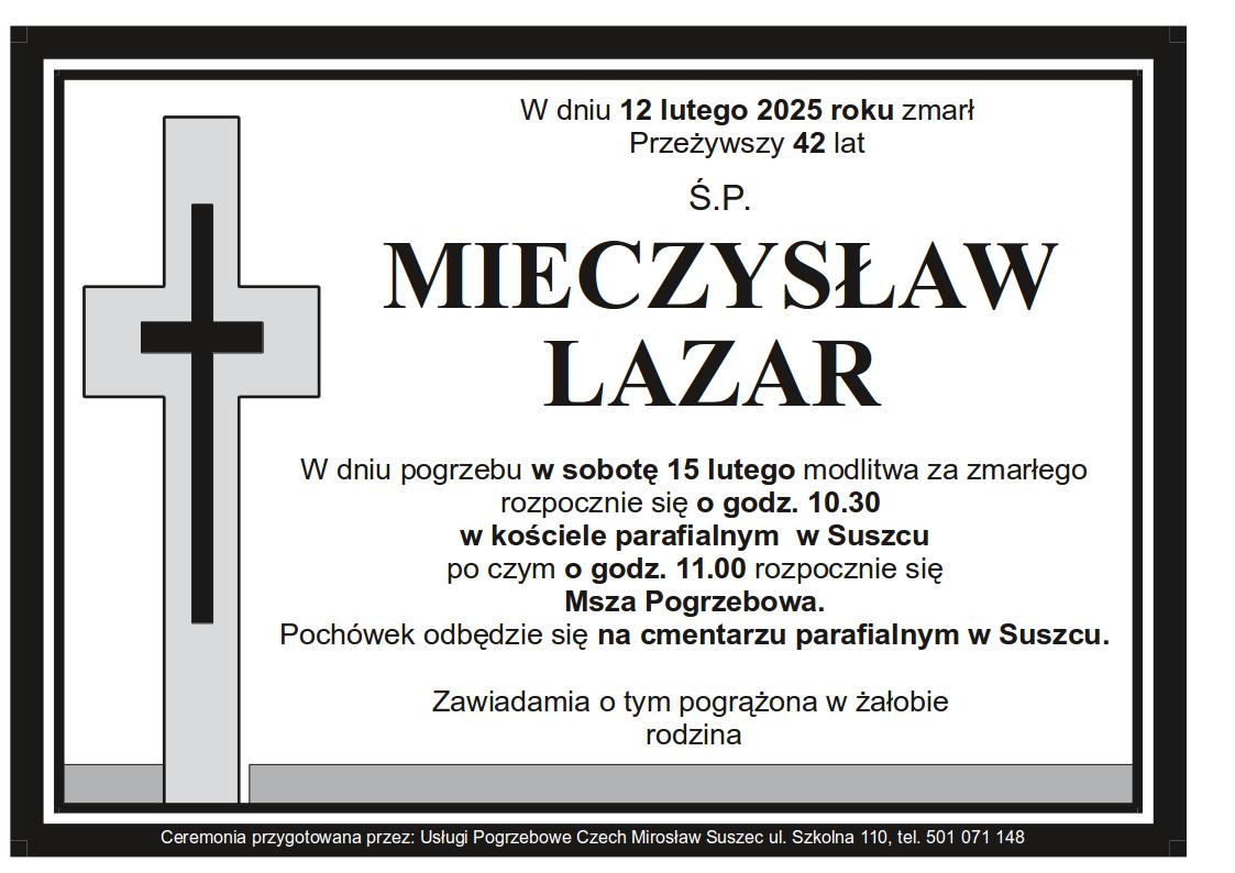 Klepsydra Suszec Mieczysław Lazar