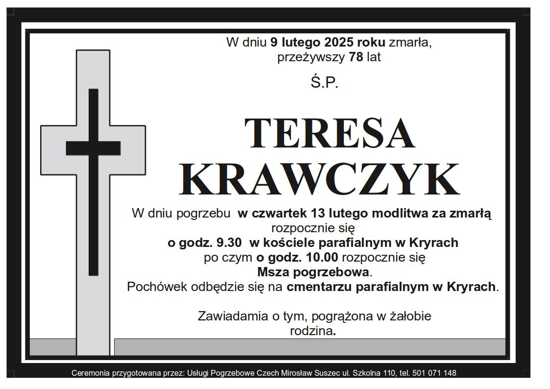 Klepsydra Kryry Teresa Krawczyk