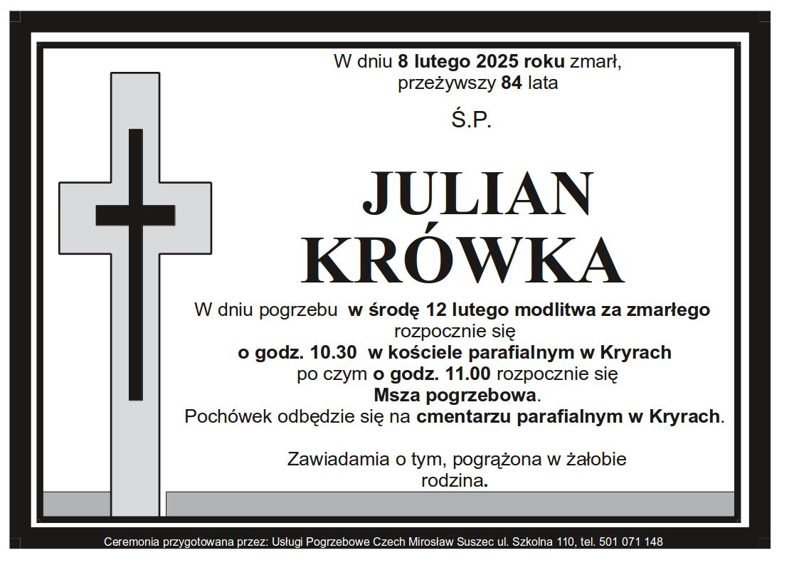 Klepsydra Kryry Julian Krówka
