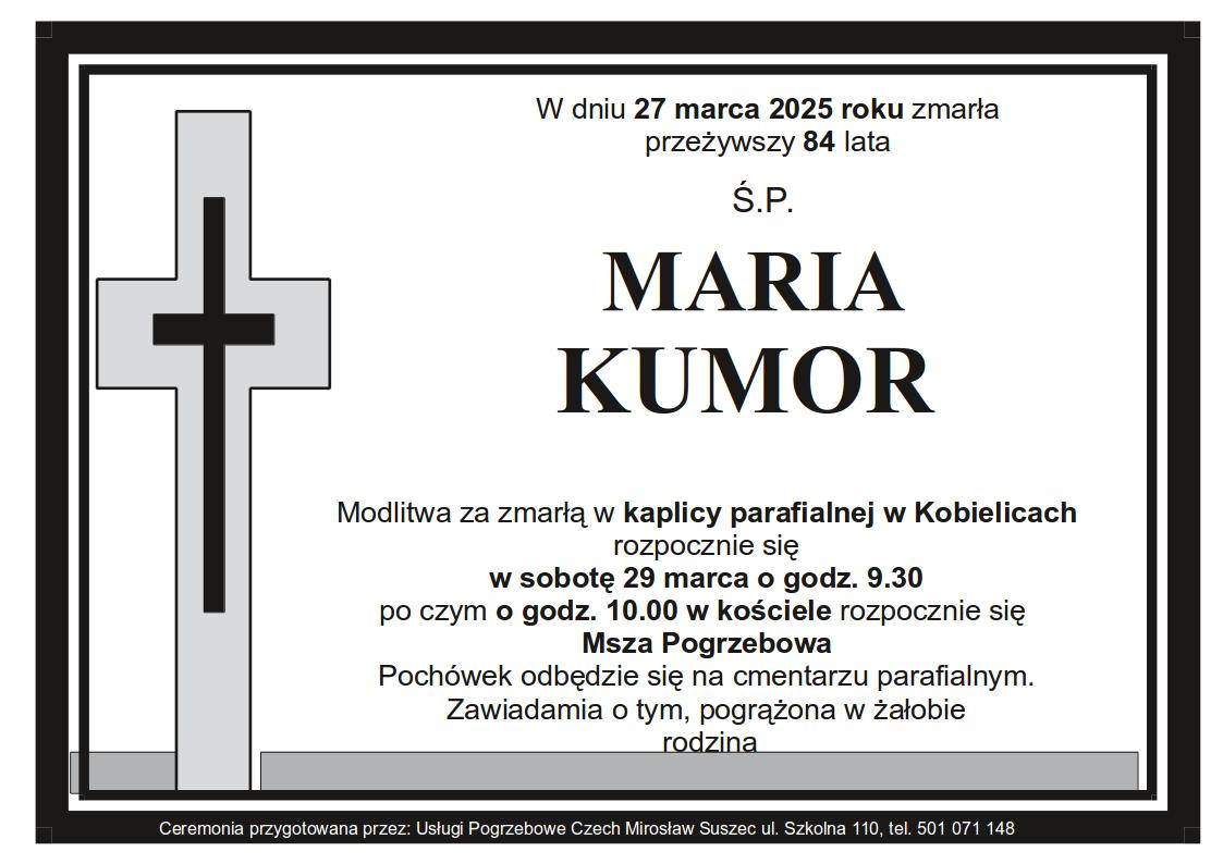 Klepsydra Kobielice Maria Kumor