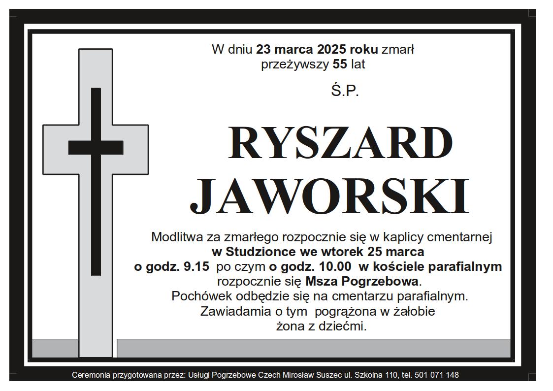 Klepsydra Studzionka Ryszard Jaworski