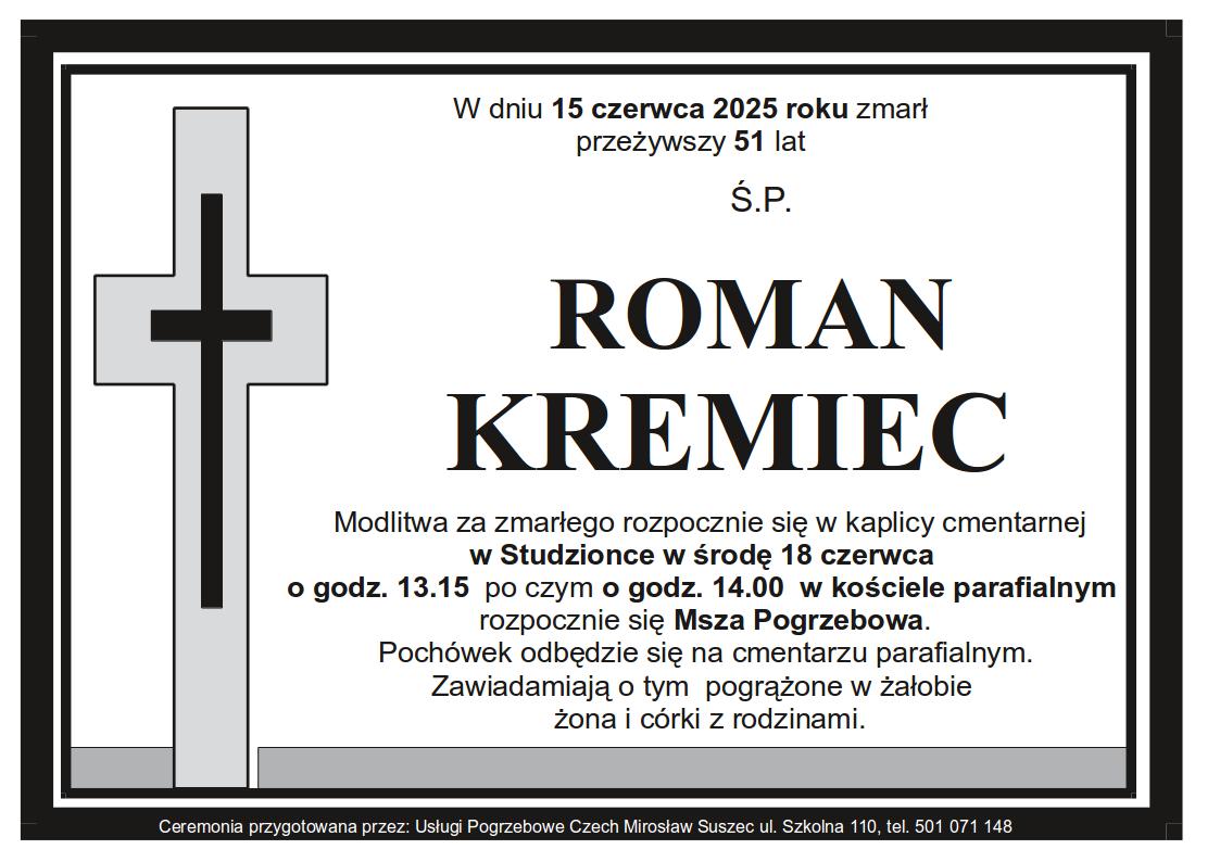 Klepsydra Studzionka Roman Kremiec