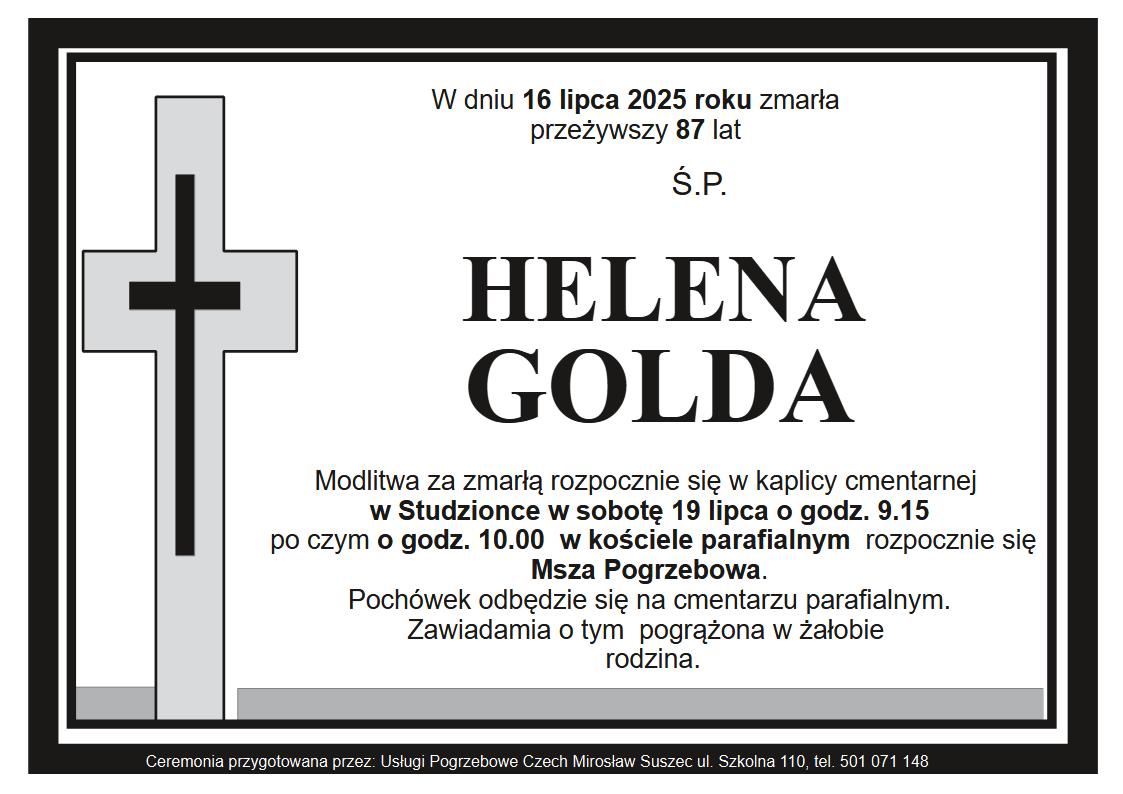 Klepsydra Studzionka Helena Golda