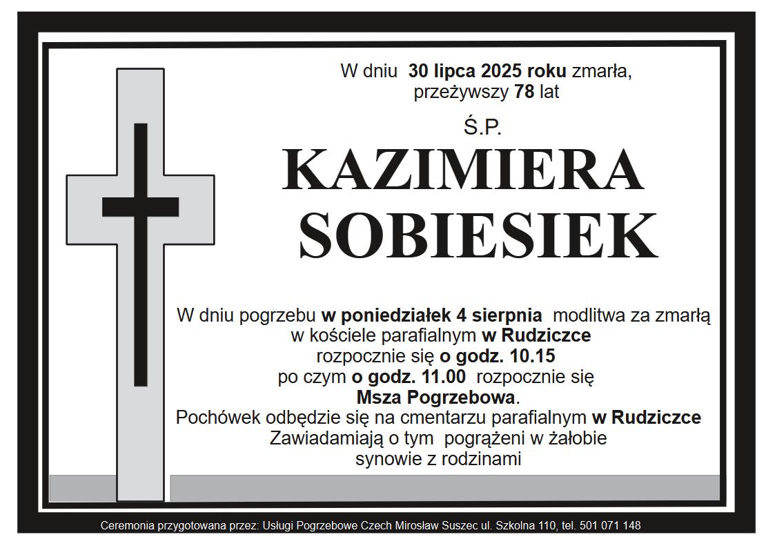 klepsydra Rudziczka Kazimiera Sobiesiek