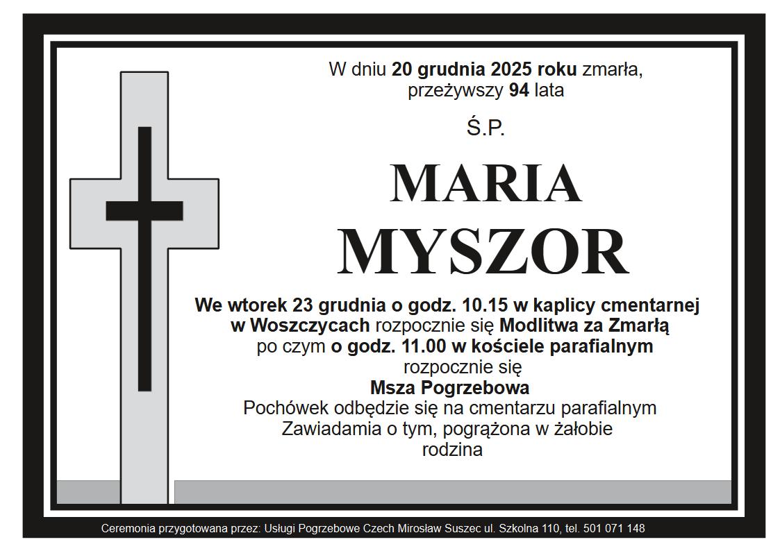 klepsydra Woszczyce Maria Myszor