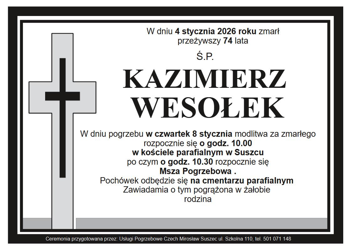 klepsydra Suszec Kazimierz Wesołek