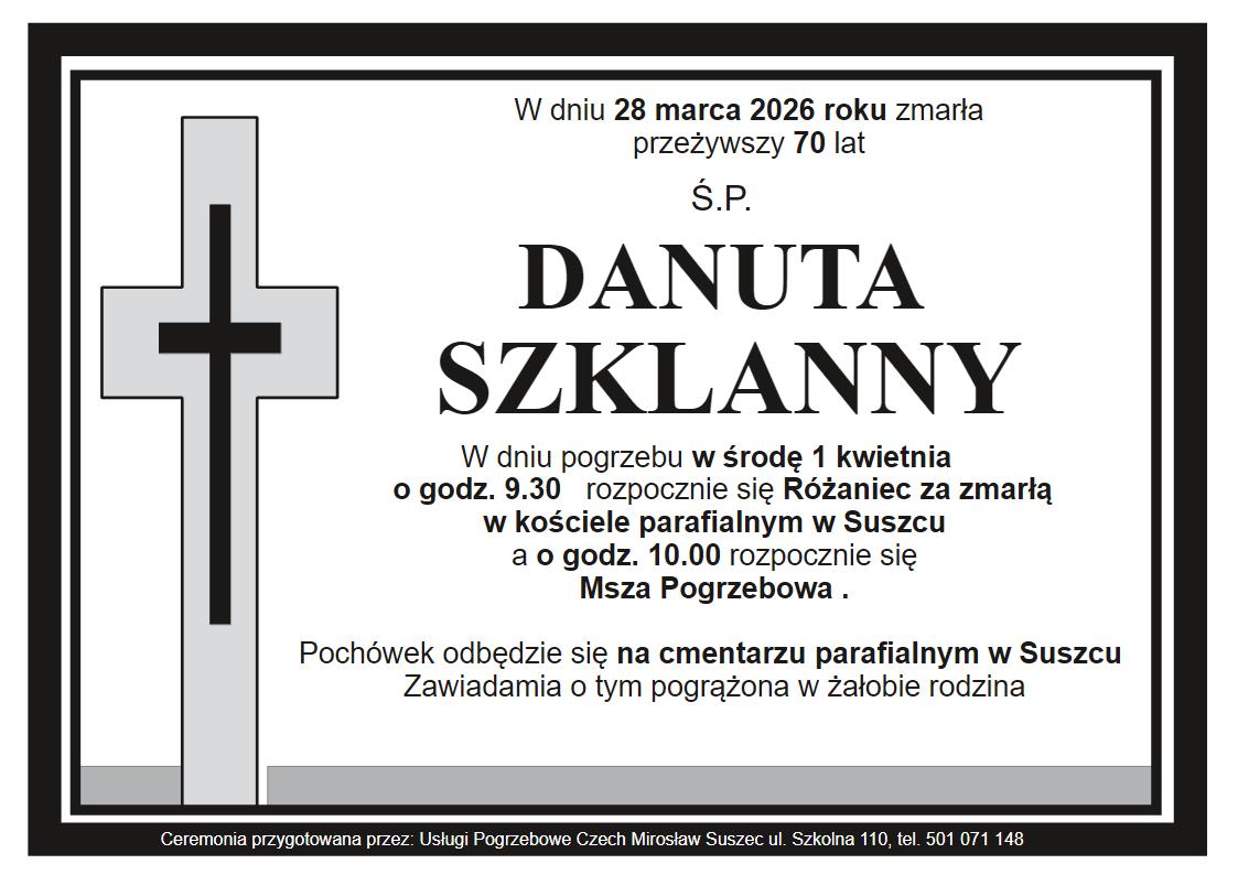 klepsydra Suszec Danuta Szklarny