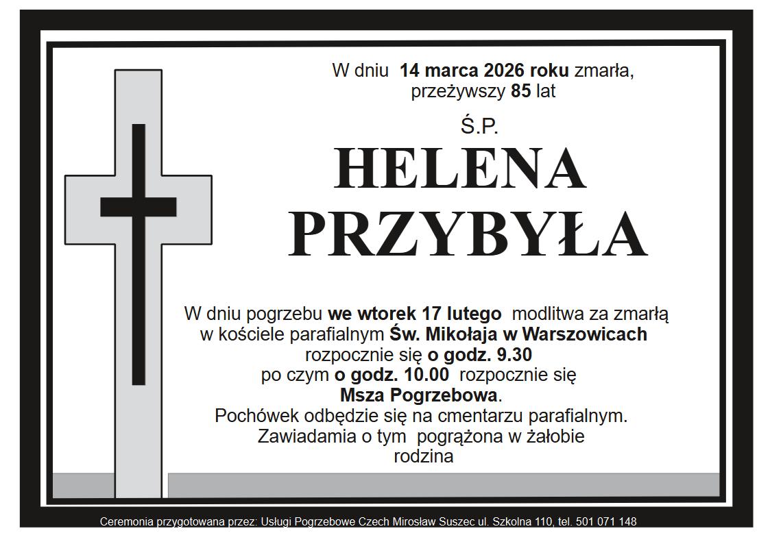 klepsydra Warszowice Helena Przybyła
