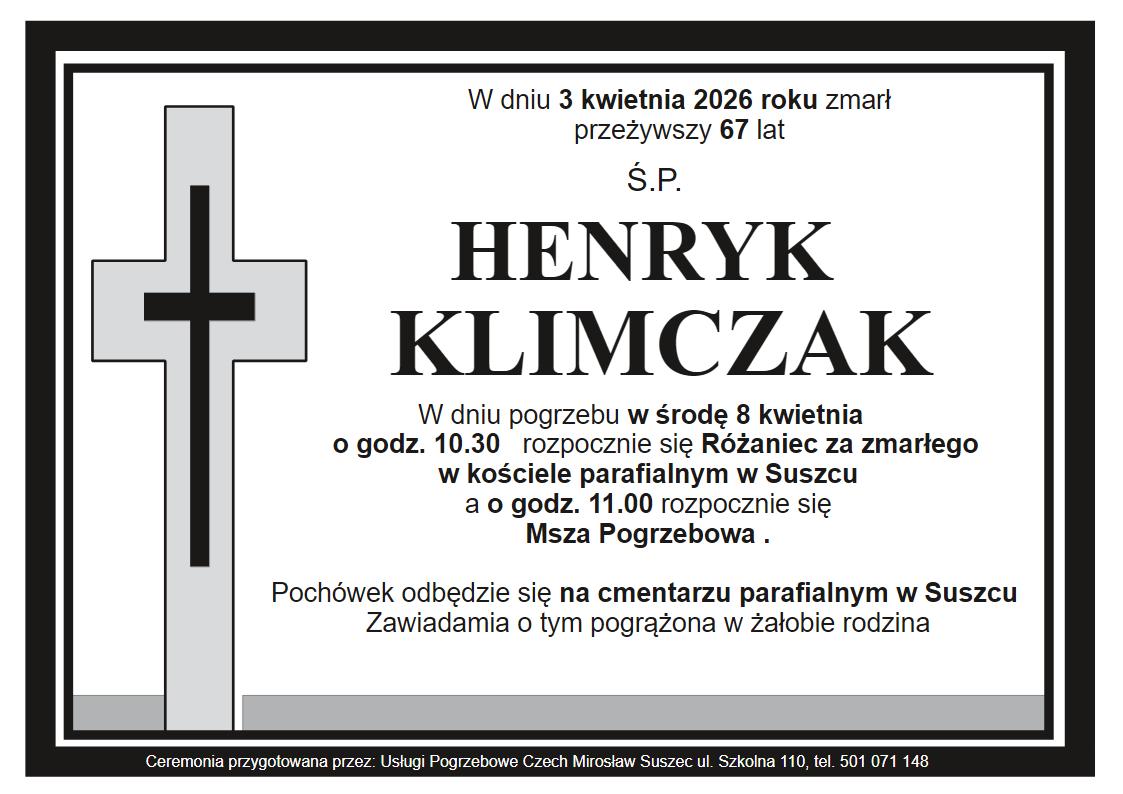 klepsydra Suszec Henryk Klimczak