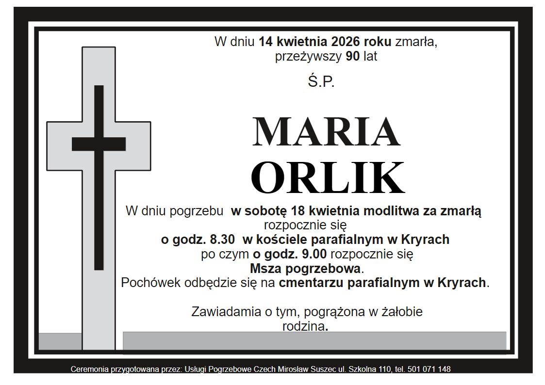 klepsydra Kryry Maria Orlik