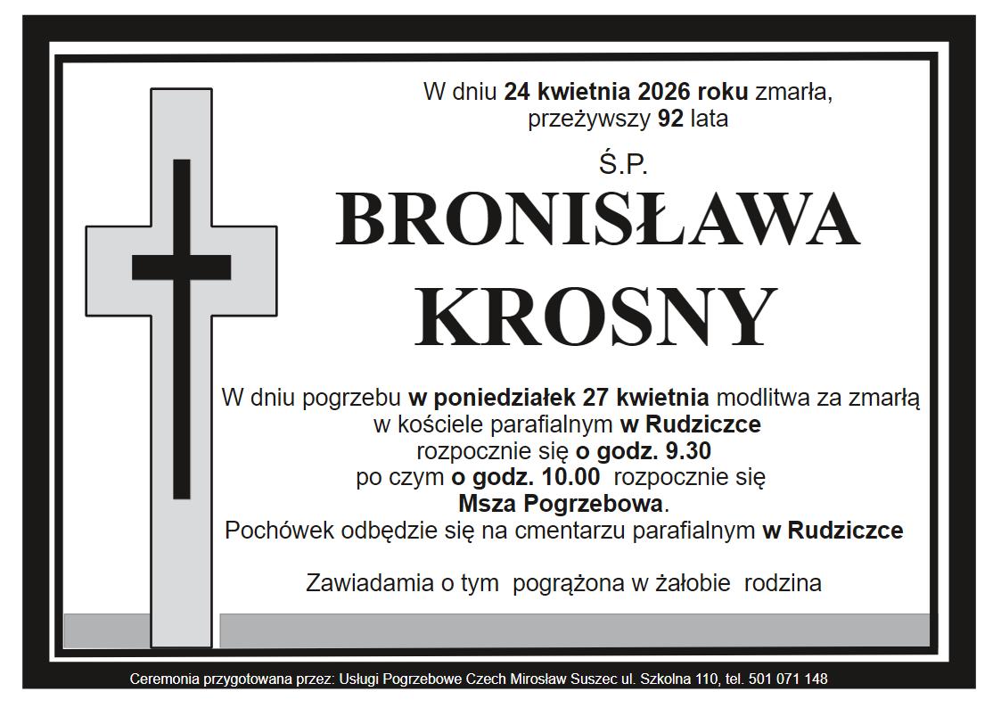 klepsydra Rudziczka Bronisława Krosny