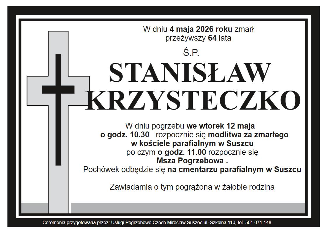 klepsydra Suszec Stanisław Krzysteczko