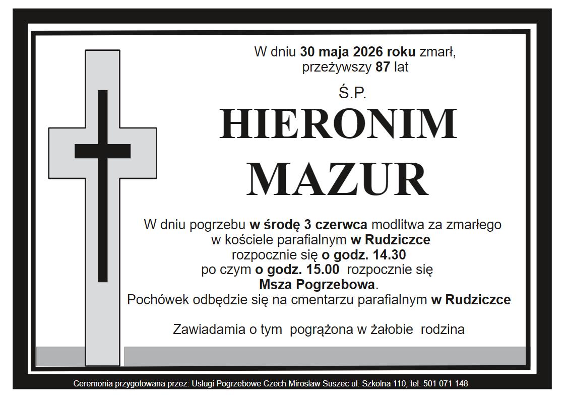 Hieronim Mazur Klepsydra Rudziczka