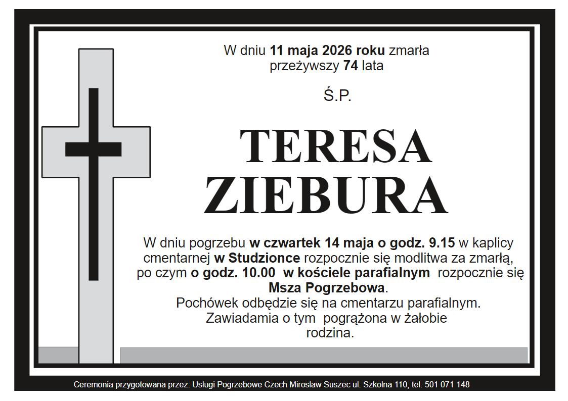 klepsydra Studzionka Teresa Ziebura
