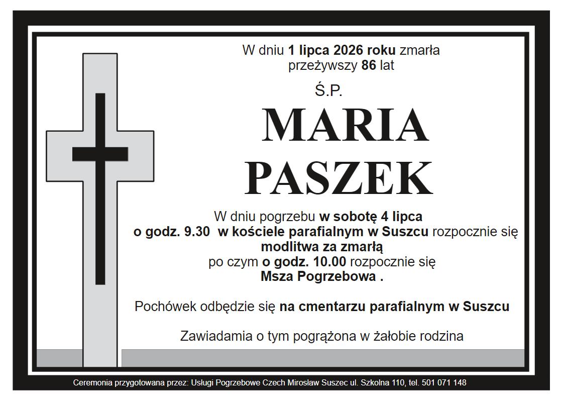 klepsydra suszec maria paszek