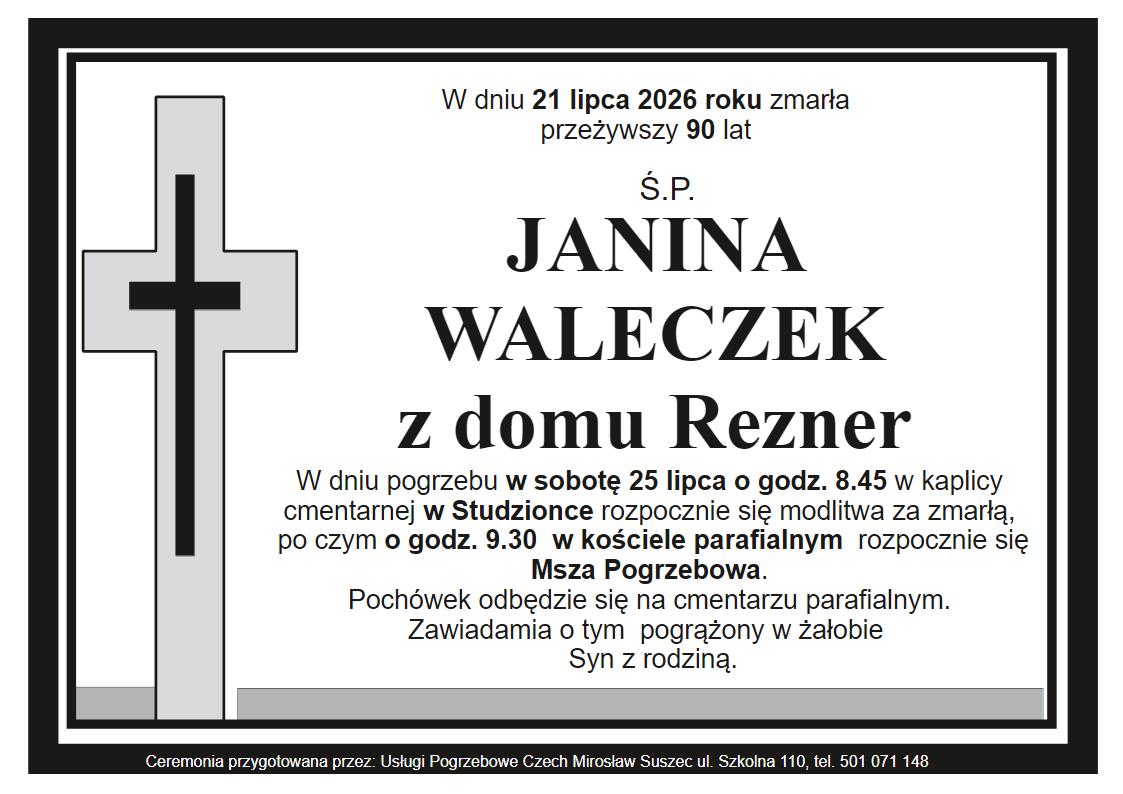 klepsydra studzionka janina waleczek